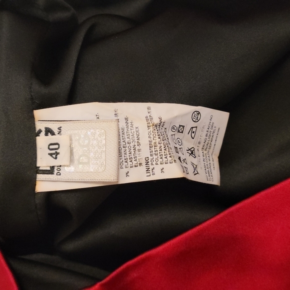 DOLCE & GABBANA RED MINI SKIRT SIZE 40 US Size 4 - Picture 9 of 15